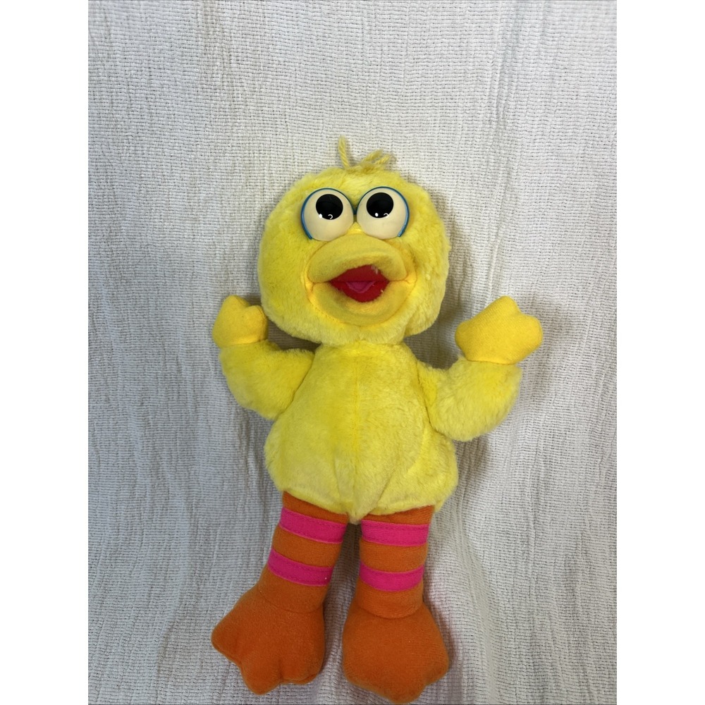 Tyco Big Bird Plush Toy Unisex 9" Yellow Vintage 1995 Sesame Street Kidcore